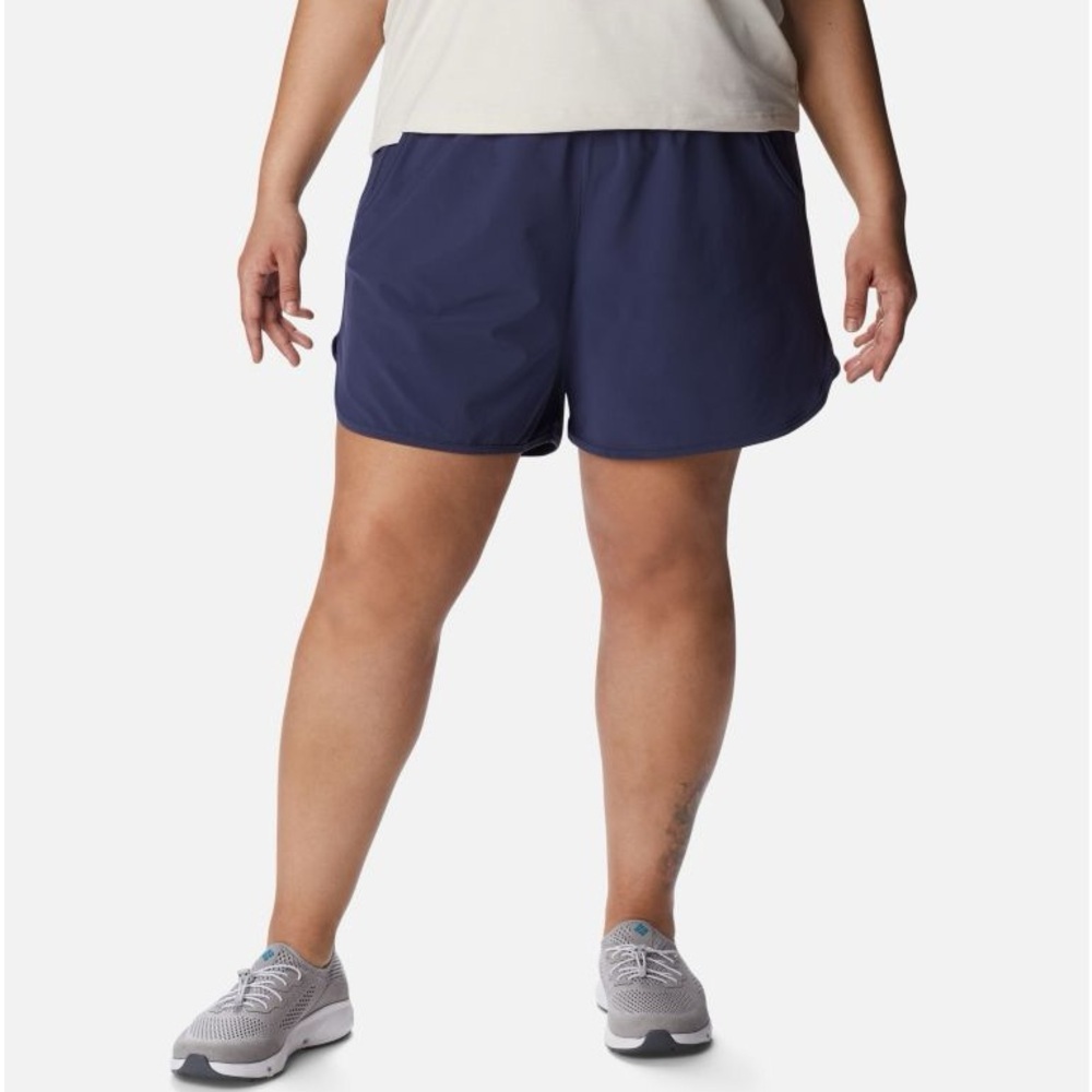 Columbia Plus Size Bogata Bay Shorts Nocturnal Elastic Waist Pull-on Stretch